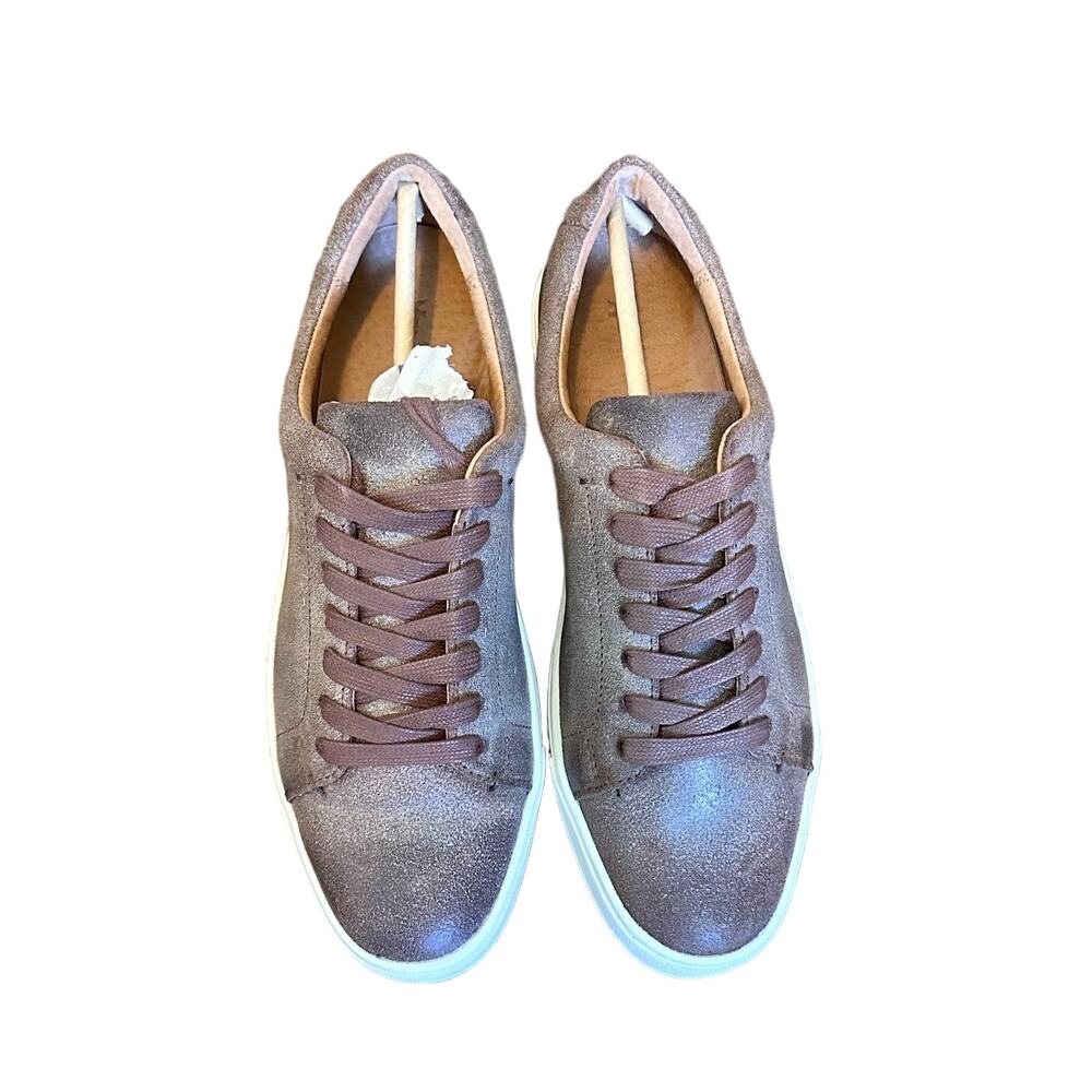 Frye Ivy Low Lace Leather Sneakers Chocolate Brown Womens Size 9 NEW